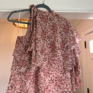 Wayf Pink Floral Blouse